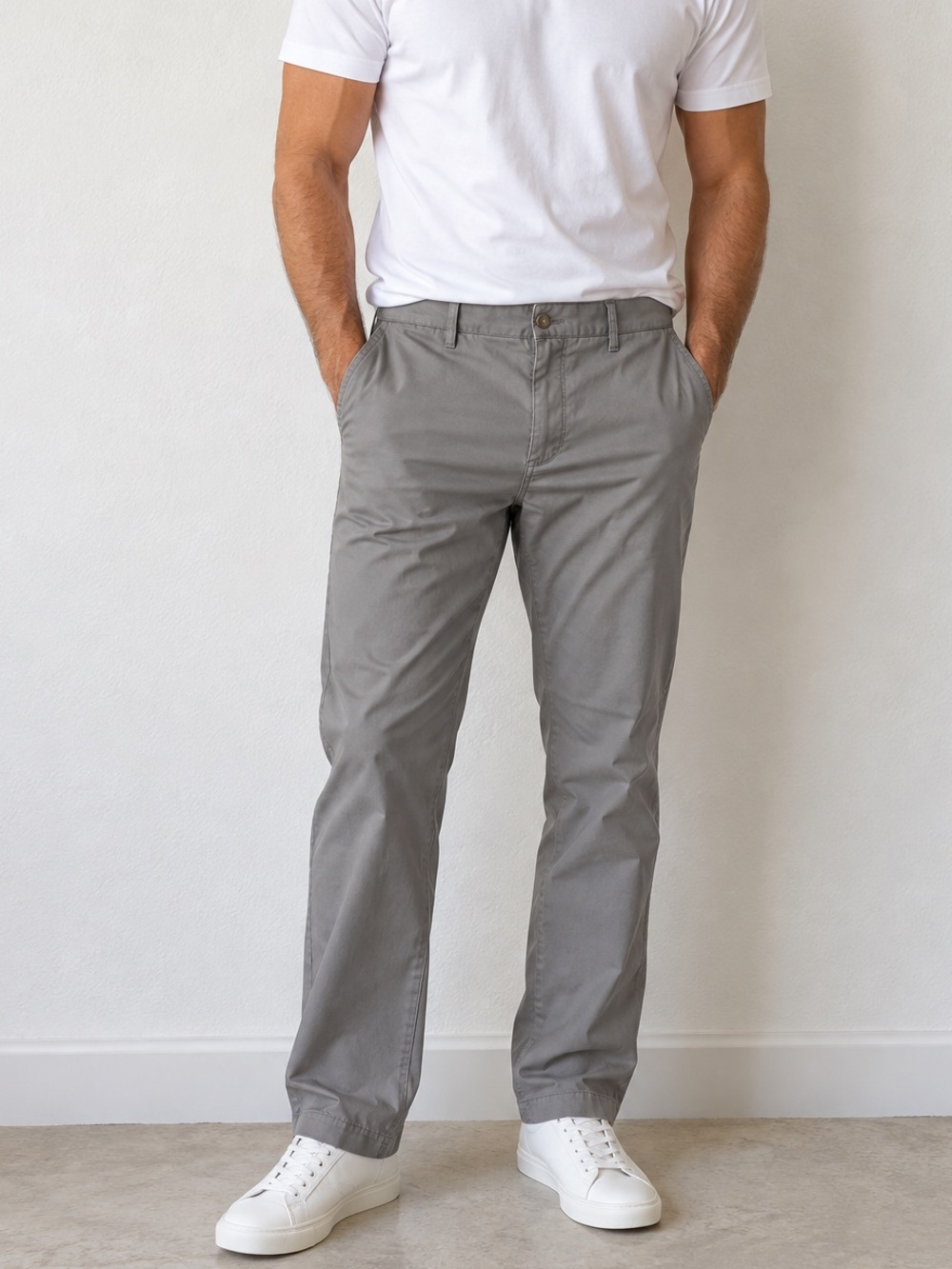 Polo Ralph Lauren Men’s Khaki Chino Pants Stretch Straight Fit Gray  36x31